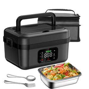 Boîte à lunch portable améliorée 2025 en gros, 8000 mAh, rechargeable par USB, sans eau, pour camping, extérieur, voiture, avec affichage numérique LED et fonction chauffante - Product Image 1
