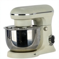 Robot pâtissier multifonction 10 vitesses en acier inoxydable avec bol de 4 L et fonction minuterie, design à tête inclinable et relevable pour la pâtisserie