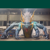Modèle d'animatronique Dragon Tonnerre pour parcs d'attractions, attraction de style dragon ou monstre, à vendre