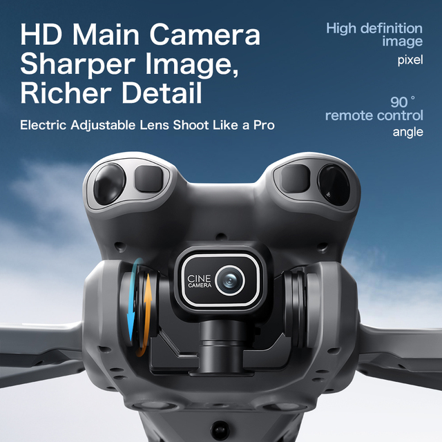 GT50 Beginner-Friendly Plastic Drone Remote Control with GPS & FPV Large Screen HD 48MP Camera 6-Axis Brushless Motor