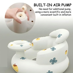 <span class=keywords><strong>Chaise</strong></span> d'alimentation gonflable coréenne anti-chute pour bébé avec plateau, siège gonflable pour nourrisson, canapé gonflable pour tout-petit – Design tendance - Product Image 3
