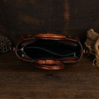 Tas Tangan Kulit PU Retro Modis - Tas Selempang Kasual Bermotif Bunga untuk Wanita, Tas Selempang untuk Penggunaan Sehari-hari