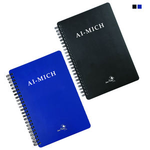 Cuaderno espiral a granel de estudio grabado láser con logotipo de impresión 100 hojas de tapa dura con impresión azul negro de - Product Image 6
