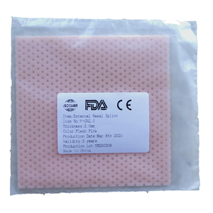 Férula Nasal termoplástica <span class=keywords><strong>Aquaplast</strong></span> para cirugía de rinoplastia, inmovilización de fracturas, soporte externo para nariz, 10*10cm - Product Image 2