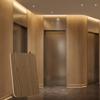 Panneau mural décoratif imperméable et résistant aux chocs de 5 mm et 8 mm, panneau mural ignifuge en bois pour hôtel, panneau en bambou carbonisé