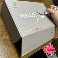 Scatola di Cartone Ondulato Kraft Pieghevole Personalizzata OEM ODM con Logo del Marchio, Autosigillante con Striscia a Strappo, Materiali Riciclati