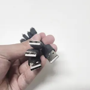 USB充電器10CMショートパワーバンクデータケーブルイヤホン/スマートフォン用ブラックマイクロUSB充電ケーブル