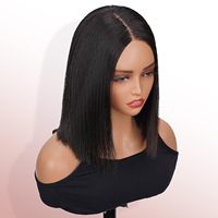 Perruque Courte Bob Carré Coloré Brésilien et Péruvien Sans Colle pour Femmes Noires – Dentelle Frontale Colorée avec Cheveux Humains