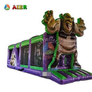 <span class=keywords><strong>Maison</strong></span> gonflable de rebond d'obstacle d'usine de parcours d'obstacle géant gonflable commercial de Shrek à vendre - Product Image 1