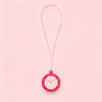 Montre de poche octogonale couleur bonbon, pendentif à quartz lumineux avec calendrier, style AP, montre-collier tendance, vente en gros