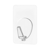 Bailiwang crochets muraux robustes en plastique adhésif fort porte support mural pour chambre à coucher carré en caoutchouc pour accrocher des lumières de vêtements