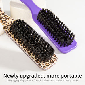 Расческа для бороды и усов с длинной пластиковой ручкой, с логотипом на заказ, для укладки и очистки волос, предотвращающая пушистость, для мужчин - Product Image 5