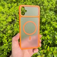 Coque de téléphone TPE magnétique effet seconde peau style Ins tendance, couleurs contrastées, compatible avec A16/A17/A33/A32/S25 Plus
