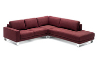 Canapé d'angle en forme de L pour salon moderne, mobilier en velours, tissu en cuir nuage, ensemble de canapé sectionnel