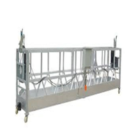Plate-forme suspendue légère à cadre en aluminium ZLP630 avec dispositif de levage en douceur, adaptée aux travaux de construction rigoureux