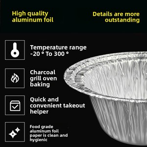 Nhiệm Vụ Nặng Nề Tái Sử Dụng 750Ml 1100Ml Dùng Một Lần Lớn Vòng Takeaway Bao Bì Container Hộp Hot Thực Phẩm Nấu Ăn Lá Nồi - Product Image 5