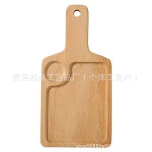 Plateau de service en bois avec rainures, multifonctionnel pour les collations et les frites - Product Image 5