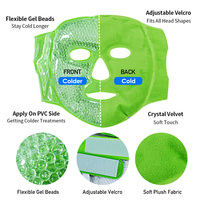 Nouvel Arrivage Masque Facial en Gel Chaud/Froid Bingfan avec Soulagement de la Douleur et Tissu Réducteur de Pores, Congelable et Micro-ondable