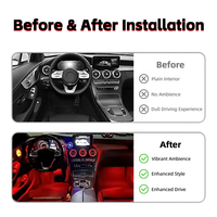 Plug-and-Play 64-Farben LED Auto-Ambientebeleuchtung für Mercedes Benz C205 C-Coupé Dekorative Atmosphärenlampe