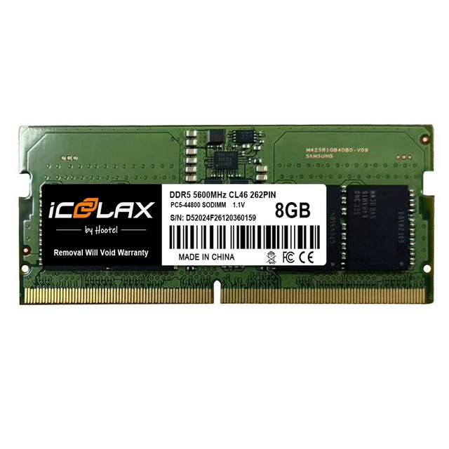 DDR5 8GB 5600MHz SODIMM Laptop RAM Memory CL40 1.2V OEM Compatible
