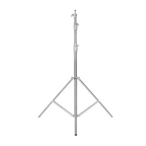 Stainless Steel Light Stand With Spring Shock Absorption Adjustable For Photography <b>Film</b> Lighting Indoor Outdoor Use - Product Image 2