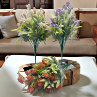 Décoration de mariage, maison et hôtel : Plantes et fleurs artificielles pour Noël et la Saint-Valentin - Bouquets de plantes artificielles de qualité supérieure