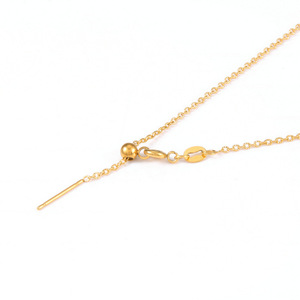 Acciaio inossidabile 1.2mm oro catena collana DIY KC2204086 piccolo anallergico sole modello infinitamente regolabile per regalo - Product Image 2