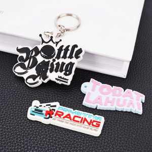 Llaveros de PVC blando 2D personalizados Llaveros de goma blanda 3D personalizados - Product Image 3