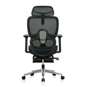 2025 Hochwertiger wettbewerbs fähiger Preis Unabhängige Lordos stütze <span class=keywords><strong>Massage</strong></span> gitter Neuer drehbarer Büro-Netz stuhl mit Fuß stütze - Product Image 3