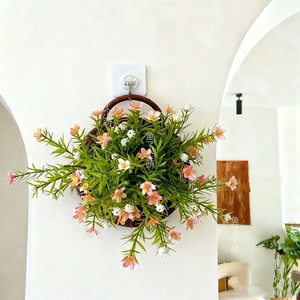 ตะกร้าดอกไม้ประดิษฐ์แบบแขวนผนัง ตกแต่งบ้าน ตกแต่งห้องนั่งเล่น - Product Image 4