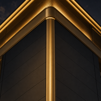 Panneau de bardage en aluminium perforé incurvé, écologique, ignifuge, design moderne pour la façade extérieure des hôpitaux, des hôtels et des bâtiments