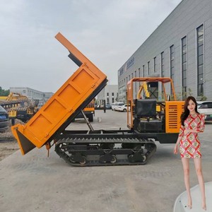 Dumper électrique sur chenilles 1 tonne facile à utiliser pour chantier - Prix - Product Image 3