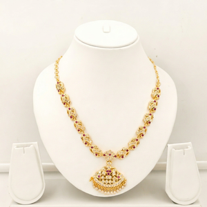 Divyoro - Juego de Joyas Clásicas para Mujer, Chapadas en Oro de 18K, Origen Orissa, Cadena de Aleación con Colgante, Joyería de Moda - Product Image 1