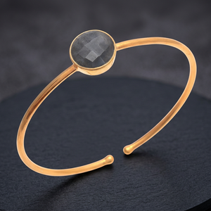 Bracelets en laiton plaqué or avec pierres précieuses, style ethnique, unisexe, designs tendance - Product Image 3
