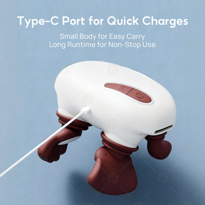 Tragbarer <span class=keywords><strong>Shiatsu</strong></span>-Knetmassagegerät mit Wärmefunktion für Tiefengewebe-Muskelentspannung, Bionischer Rücken-, Nacken- und Schultermassage - Product Image 5