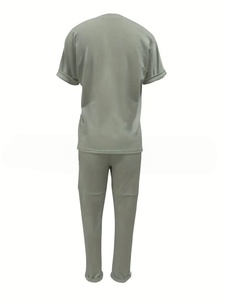 <span class=keywords><strong>Abbigliamento</strong></span> Jogger con Logo personalizzato 2 pezzi tute Fitness da <span class=keywords><strong>donna</strong></span> set da <span class=keywords><strong>donna</strong></span> a righe bianche da esterno set da <span class=keywords><strong>donna</strong></span> - Product Image 5