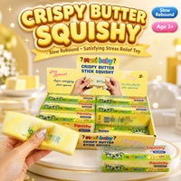 X Crispy Butter Stick Slow Rebound Squeeze Toy New Cross-Border PU Stress Relief Toy Stress Relief Gadget for Youth  Boxed