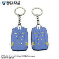Porte-clés en caoutchouc personnalisés en usine, logo en relief 3D, porte-clés en PVC souple, porte-clés en caoutchouc pour cadeaux promotionnels