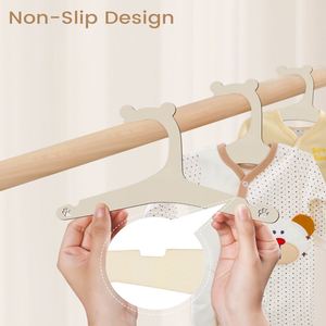 Perchas de Madera con Diseño de Osito de Dibujos Animados para Ropa de Niños, Venta Directa de Fábrica - Product Image 4