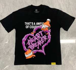 A <strong>AWFUL</strong> LOT of COUGH SYRUP Top Quality Oversized Scannable Drop Shoulder Mens Short Sleeve Cotton Printed <strong>Shirts</strong> for Men - Product Image 4