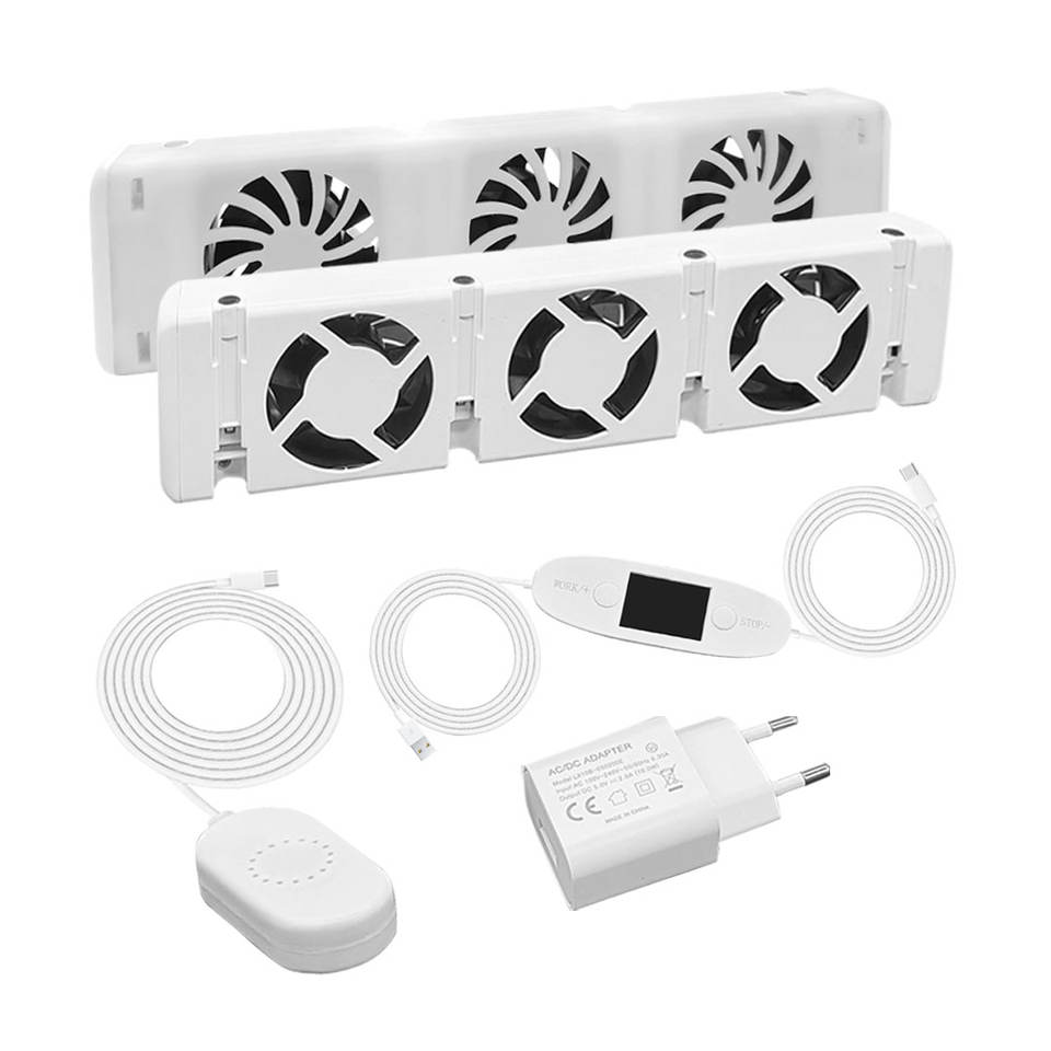 Cv Radiator Kit CV Radiator Ventilator 5V USB Thermostat Radiator Ventilation Fan ...