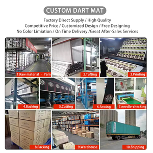 Estera de dardos de materiales ecológicos con respaldo de TPR transparente de alta calidad de 66x275cm para entrenamiento - Product Image 4