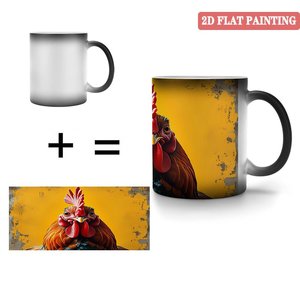 <b>Ceramic</b> <b>Mug</b> 11oz Frosted Black Heat Sensitive Sublimation Blank Cup - Product Image 4