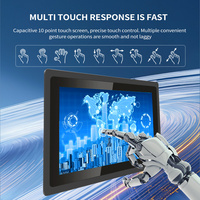 18.5 Inch TFT Industrial Monitor with IP65 Waterproof Capacitive Touch Screen for Embedded Metal Cabinets
