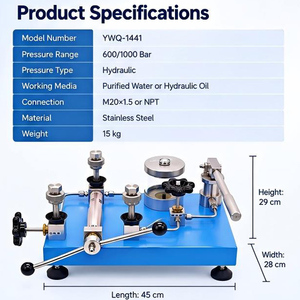 Calibrador de Presión Profesional, Comparador Hidráulico de 600-1000 Bar para Laboratorio de Calibración - Product Image 6