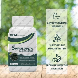 Comprimés de spiruline 500 mg à marque privée OEM avec chlorophylle, protéine végétale, superaliment, nutrition quotidienne pour adultes actifs - Product Image 3