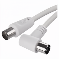 Op maat gemaakte lengte 1m 3m 5m TV9.5 RF coaxiale kabel F-type mannelijke naar mannelijke connector voor set-top box en HDTV-signaal