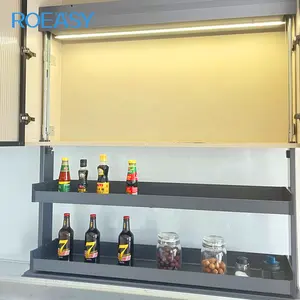 Roeasy cucina domestica personalizzata elettrico ascensore a muro in alluminio Drop Down cesto di stoccaggio all'ingrosso <span class=keywords><strong>per</strong></span> l'applicazione del bagno - Product Image 2