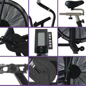 Bicicleta Estática de Interior con Ventilador, Resistencia Ajustable, Asiento y Pantalla LCD para Uso Doméstico - Product Image 6