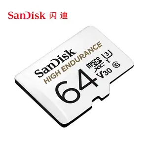 Kartu memori Sandisk, kartu Flash TF kartu SD 4K untuk Sandisk tahan lama 128GB 32GB 64GB 256GB U3 V30